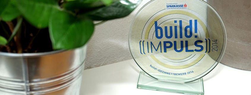 The award trophy for the build Impuls Award 2014