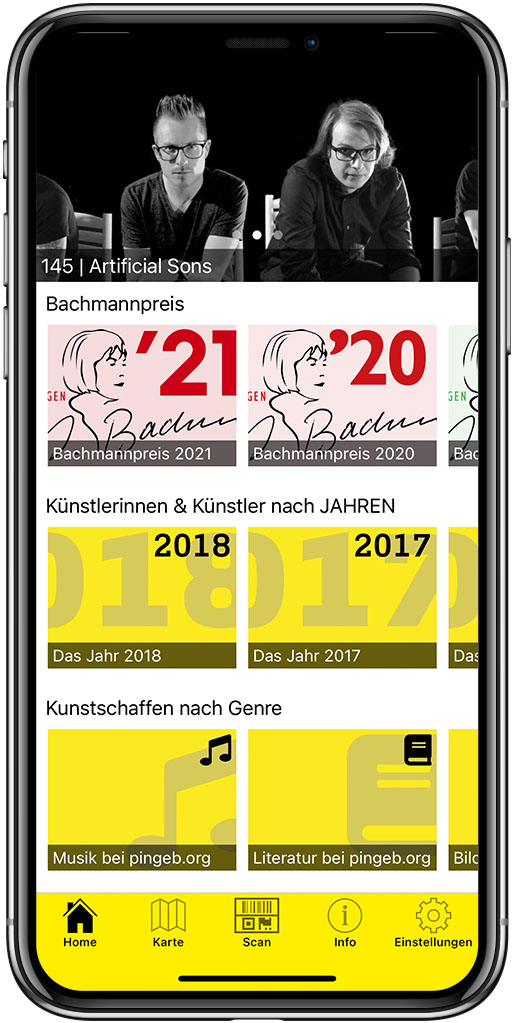 smart app for culture and museums including QR, NFC, iBeacons and calender of events